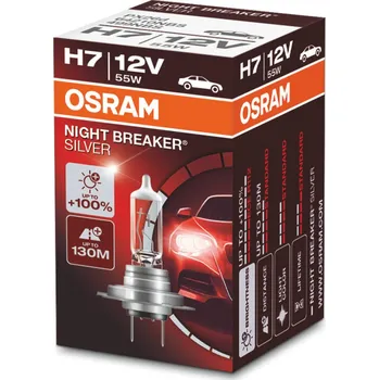 Motodíl OSRAM žárovka H7 12V 55W PX26D Night Breaker (1 ks)