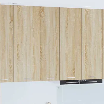 Policová skříň Závěsná skříňka s úložištěm Riga Sonoma dub 30 x 31 x 100 cm