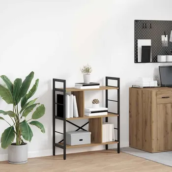 Knihovna Knihovna Artisanový dub 75 x 30 x 91 cm kompozitní dřevo