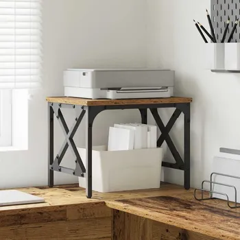 Příborník do zásuvky Stojan na tiskárnu Staré dřevo 40 x 30 x 31 cm kompozitní dřevo