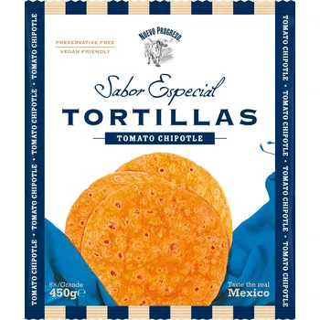 Pečivo Nuevo Progreso – Tortilla chili/tomato 25cm / 6 ks retail