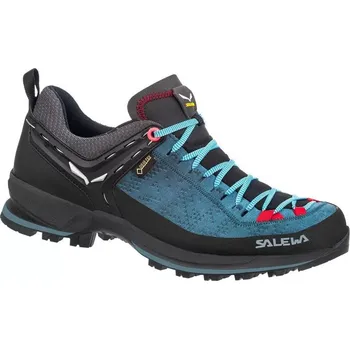 Dámská treková obuv Dámská nízká turistická obuv SALEWA-Mountain Trainer 2 GTX W dark denim/fluo coral Modrá 36