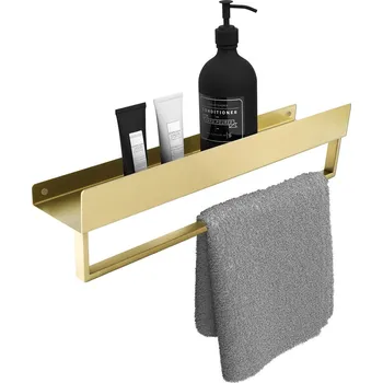 Drátěná police Koupelnová polička na vanu SF01 45cm zlatá kartáčovaná