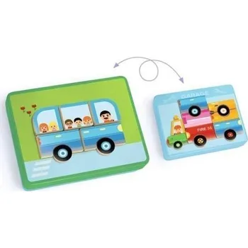 Stavebnice Geomag DJECO Magnetická skládačka Vehicles