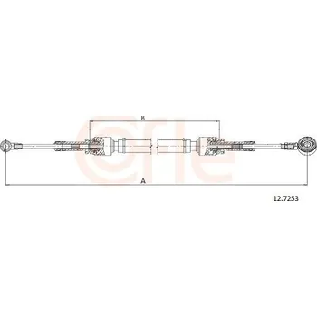 Převodovka Tažné lanko, ruční převodovka COFLE 92.12.7253