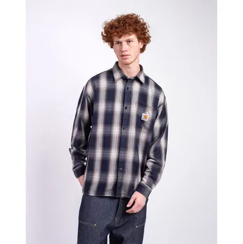 Pánská košile Carhartt WIP L/S Harlin Shirt Harlin Check, Jupiter M