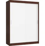 POSUVNÁ SKŘÍŇ 150 cm CLP MONO WENGE/BÍLÁ