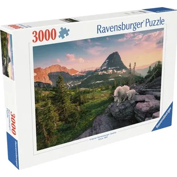 Puzzle Ravensburger Alpská koza s mládětem - puzzle 3000 d.