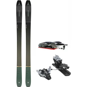 Sjezdové lyžování Atomic Backland 95 Black Green + Atomic Skin + Dynafit Radical 100 mm Natural, 185 cm