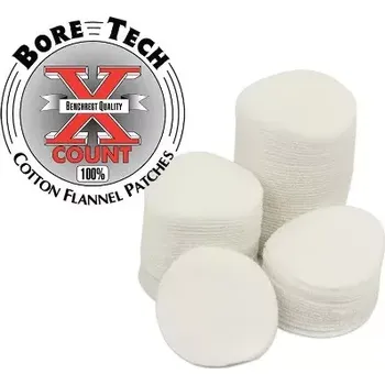 Čištění zbraně BoreTech bavlněné kulaté vytěráky X-Count pro pistole