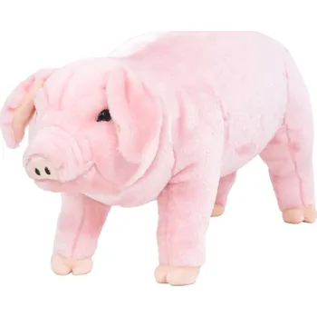 plyšák Stojící plyšová hračka prase růžové XXL