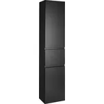 Aqualine Aqualine, ALTAIR vysoká skříňka s košem 40x184x31cm, černá mat, levá, AI685L