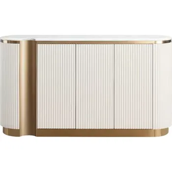 Komoda Komoda Stilig ST917 158 cm ecru/zlatá/mramor