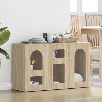 Servírovací skříň Sonoma dub 100 x 35 x 59 cm kompozitní dřevo