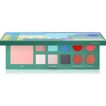 Multifunkční nůž PUPA Milano Pupart S multifunkční paleta na oči a rty GREEN 11.4 g