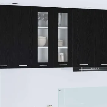 Příborník do zásuvky Závěsná skříňka Černý dub 60 x 31 x 80 cm kompozitní dřevo