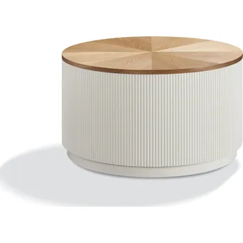 Konferenční stolek Konferenční stolek Stilig ST580 80 cm z masivu ecru/jilm