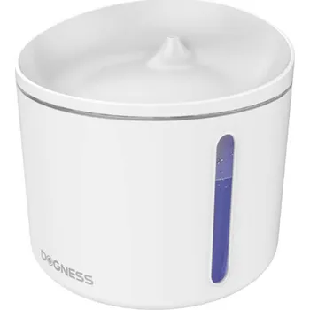 Miska pro psa Fontána na vodu pro domácí mazlíčky 1 l Dogness (bílá)