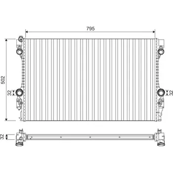 Chladič motoru Chladič, chlazení motoru VALEO 701126