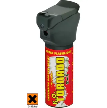 Sebeobrana Pepřový sprej se svítilnou Tornádo 50ml K.O