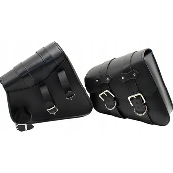 Zavazadlo na motocykl Univerzální kožené boční brašny na motorku, zavazadlové tašky chopper harley