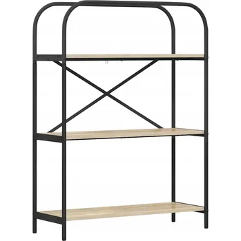 Knihovna Police z dřevotřísky VidaXL 80 x 30 cm dub sonoma