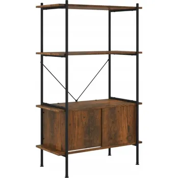 Knihovna Dřevěná police VidaXL 80 x 40 cm, odstíny hnědé