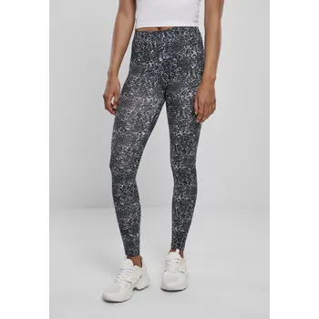 Dámské legíny Ladies AOP Leggings - black/white L