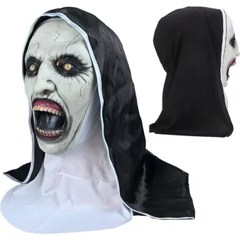 Pleťová maska Maska na obličej – MASKA JEPTIŠKA, latexová jeptiška, černá