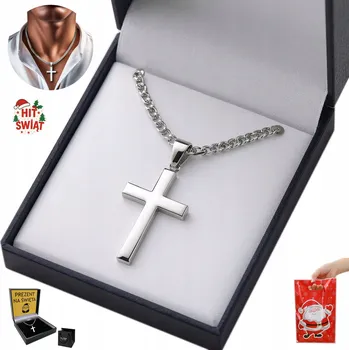 Řetízek Stříbrný Řetízek Pancr kříž s diamanty Gravírování Dárek , Pr 925