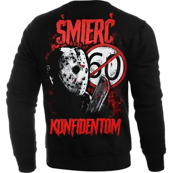 Pánská mikina Mikina bez kapuce s potiskem Extreme Adrenaline "Śmierć Konfidentom" vel. XL