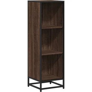 Knihovna Regál na knihy, hnědý dub, 33,5x33x107,5 cm