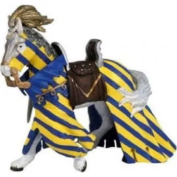 Figurka PAPO PAPO Kůň turnajový zahalený, modrá