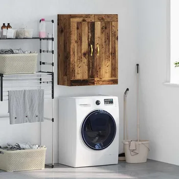 Příborník do zásuvky Nástěnná skříňka Staré dřevo 69,5 x 34 x 90 cm kompozitní dřevo