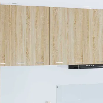 Policová skříň Závěsná skříňka s úložištěm Riga Sonoma dub 60 x 31 x 80 cm