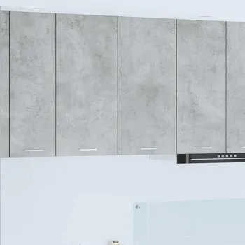 Policová skříň Závěsná skříňka s úložištěm Riga Betonově šedá 80 x 31 x 80 cm