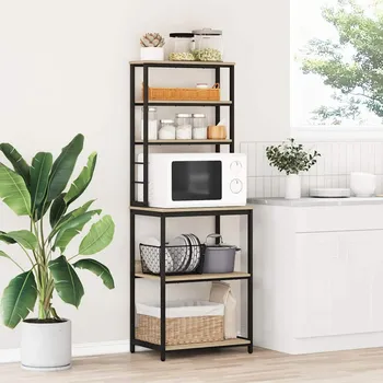 Příborník do zásuvky Kuchyňská polička Sonoma dub 60 x 40 x 168 cm kompozitní dřevo