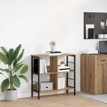 Knihovna Knihovna Artisanový dub 82 x 32 x 79 cm kompozitní dřevo