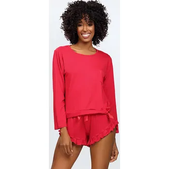 Dámská halenka Dkaren Ronnie barva:červená xs