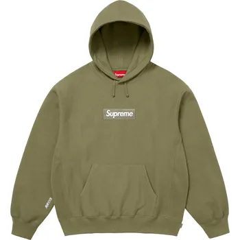 Pánská mikina Supreme Box Logo Hooded Sweatshirt (FW25) Light Olive Velikost: M