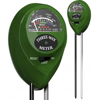 Multifunkční měřič: pH + vlhkoměr + světlo, výprodej