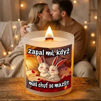 Svíčka Ahome CZ Krásná svíčka s praskajícím knotem Zapal mě, když máš chuť se mazlit