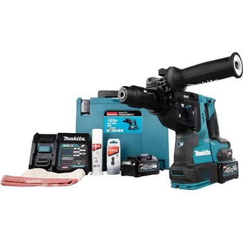 Makita HR004GM201 aku kladivo s výměnným sklíčidlem Li-ion XGT 40V/4,0Ah, Makpac + sada 1911V6-0