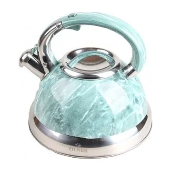 Varná konvice Kovová konvice 3l tyrkysový mramor