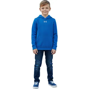 Dámská móda Chlapecká zateplená mikina s kapucí UNDER ARMOUR-UA Rival Fleece Hoodie Modrá XL