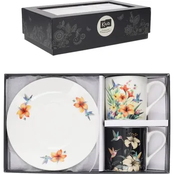 Hrneček na kávu 2 ks 100 ml s podšálky MUGSC03C01