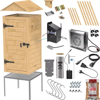 Udírna BROWIN Dřevěná elektrická udírna Wi-Fi 100x50x50cm 100IQ 330346