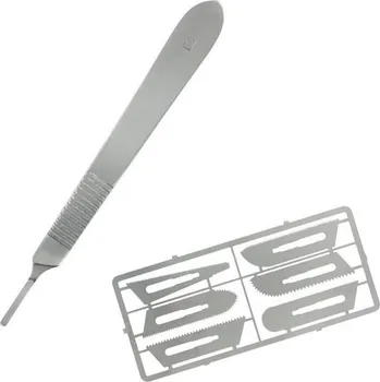 Plastikový model Příslušenství pro modeláře SHESTO Modelcraft nůž s pilovými čepelemi tl. 0.24 mm (sada)