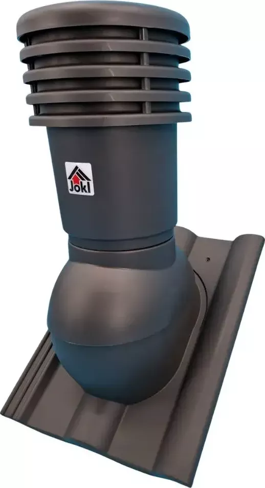 VENTEOR - Větrací střešní komínek průměr 150 mm pro KM Beta, Bramac Classic, Betonpres, Besk, antracit