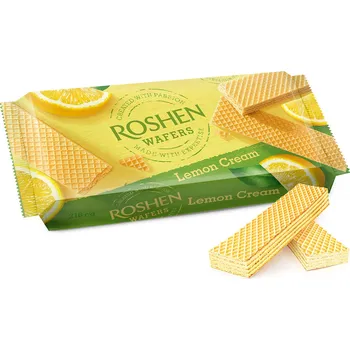 Roshen wafers Lemon (Mega Pack) 216g (Kartonové balení : 16 ks)